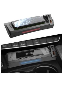 KASTWAVE Wireless Charger for Audi A4 2017-2023/A5 2018-2023,Center Console 15W Wireless Charger Pad with QC 3.0 USB Port,Phone Charging Station for Car Apply to Wireless Charge Supported Phones.  - Image 1