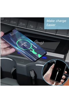 KASTWAVE Wireless Charger for Audi A4 2017-2023/A5 2018-2023,Center Console 15W Wireless Charger Pad with QC 3.0 USB Port,Phone Charging Station for Car Apply to Wireless Charge Supported Phones.  - Image 5
