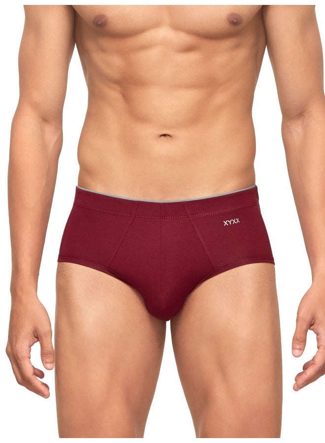 XYXX Men's Modal Relaxed Fit Solid (Pack of 2) (Uno Briefs Pack of Two_Maroon+Black_M) - Image 4