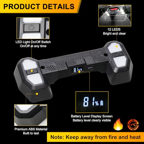 BESTAOO LED Interior Map Lights Front Seat Dome Light Compatible with 2012-2017 Jeep Wrangler JK, Reading Lights for Wrangler Accessories, 5980K White LED Lights - Image 3