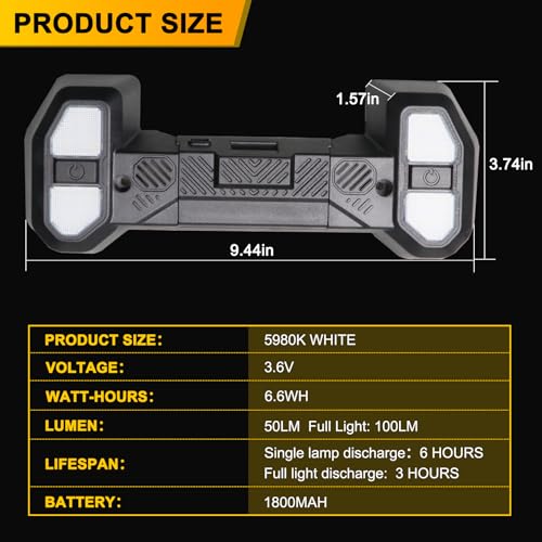 BESTAOO LED Interior Map Lights Front Seat Dome Light Compatible with 2012-2017 Jeep Wrangler JK, Reading Lights for Wrangler Accessories, 5980K White LED Lights - Image 5