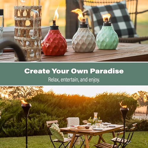 TIKI Citronella Torch Fuel - 1 Gallon (128 oz.), Easy Pour, Long-Lasting for Outdoor Torches & Table Torches, with Citronella & Lemongrass Oil, for Patio, Garden & Backyard Use - Image 4