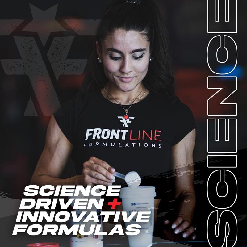FRONTLINE FORMULATIONS Crucible PreWorkout Powder Explosive Workouts Laser Focus High Stim Amazing Flavor Veteran Owned and Operated 25 Servings Blue Cherry Slushie - Image 5