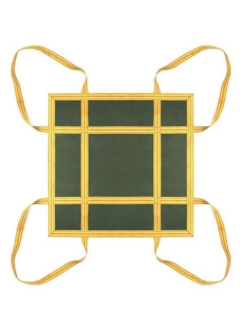 Heavy-Duty Canvas Cargo Lifting Pad Net - 3.28ft x 3.28ft Reinforced Handle Lifting Net for Construction, Logistics, and Transport, 2645lbs Load Capacity, Non-Slip Material