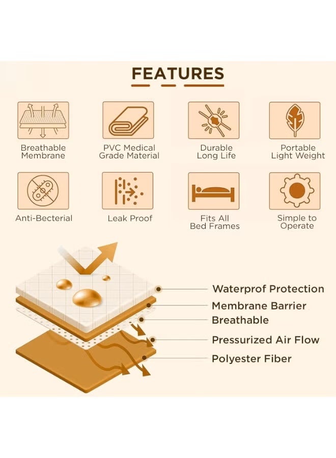 Anti Bed Sore Air Mattress - Pressure Relief Medical Mattress with Pump and Storage Pouch - High-Quality Orthopedic Solution for Home Care - Image 5