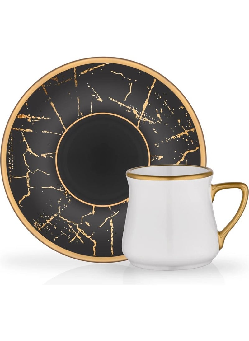 PEROTTI Black Marble Turkish Coffee Cup for 1 Person 