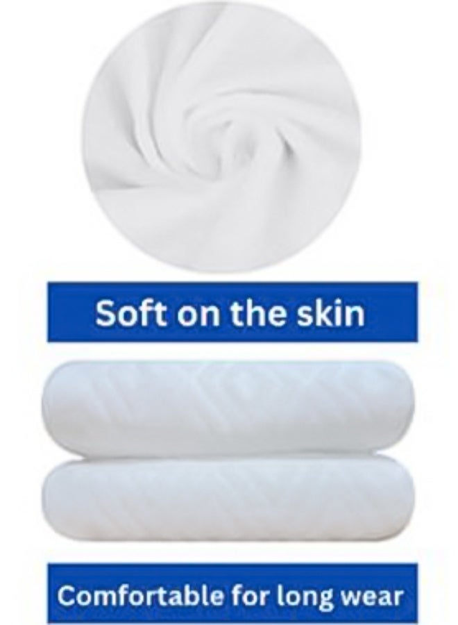 دار السلام طقم إحرام فاخر ومميز للحج والعمرة – قطن سميك فائق النعومة، عالي الامتصاص، بنسيج غير قابل للانزلاق، وتصميم مضاد للتعرّق يمنحك راحة قصوى خلال رحلتك الإيمانية - Image 1