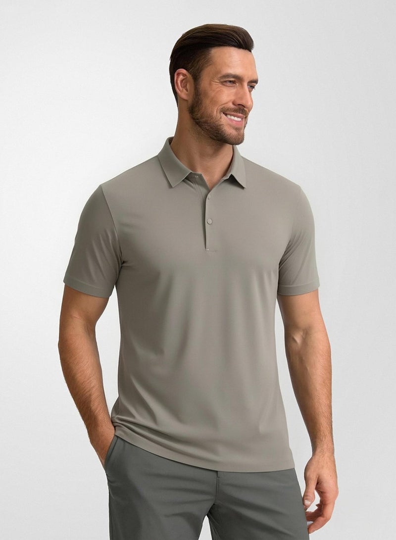 QUASER Polo-Shirt for Men,Regular Fit Quick-Dry Men's T-Shirts Moisture Wicking Comfortable Golf Tops,Tees - Image 1