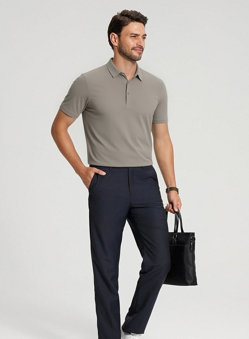 QUASER Polo-Shirt for Men,Regular Fit Quick-Dry Men's T-Shirts Moisture Wicking Comfortable Golf Tops,Tees - Image 3