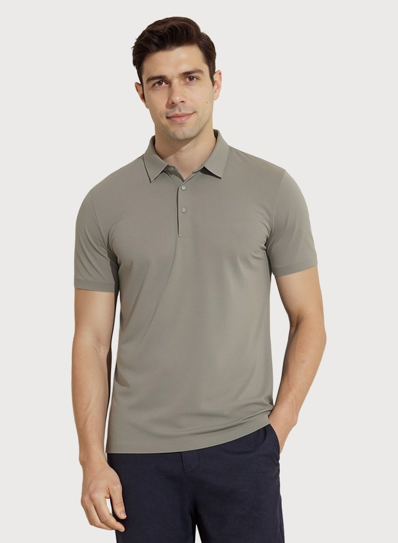 QUASER Polo-Shirt for Men,Regular Fit Quick-Dry Men's T-Shirts Moisture Wicking Comfortable Golf Tops,Tees - Image 4