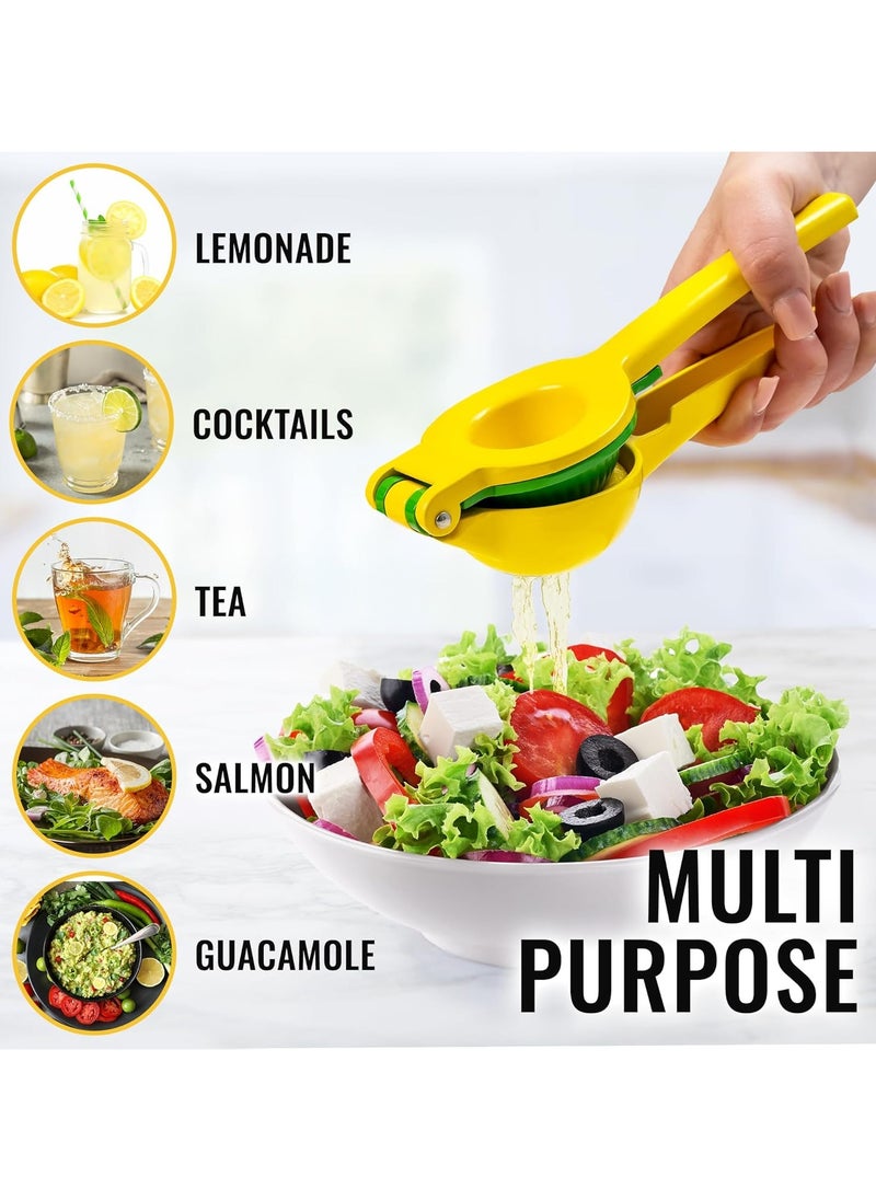 MARK STORE - Lemon Lime Squeezer 2-In-1- Hand Juicer Lemon Squeezer Gets Every Last Drop - Max Extraction Manual Citrus Juicer - Easy-to-Use Lemon Juicer Squeezer Lemon Squeezer Manual, Anti Corrosion, Non Slip and Dishwasher Safe, Faster, More Efficient Juicing - Image 1