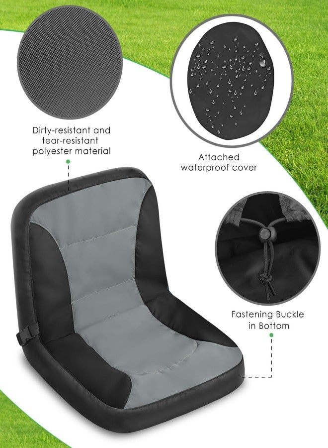 PACETAP Riding Lawn Mower Seat Cover with Waterproof Cover, Durable Polyester Universal Lawn Mower Seat Cover Compatible with John Deere, for Craftsman, for Cub Cadet, for Kubota (Splicing,Medium) - Image 3