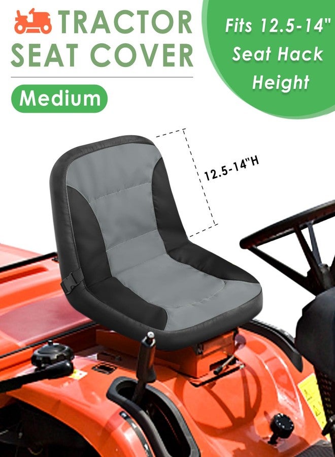 PACETAP Riding Lawn Mower Seat Cover with Waterproof Cover, Durable Polyester Universal Lawn Mower Seat Cover Compatible with John Deere, for Craftsman, for Cub Cadet, for Kubota (Splicing,Medium) - Image 2