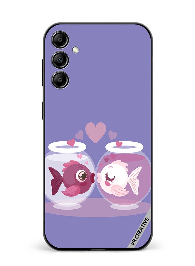VR CREATIVE Protective Case Cover For Samsung Galaxy A55 Love Fish Design Multicolour - Image 1
