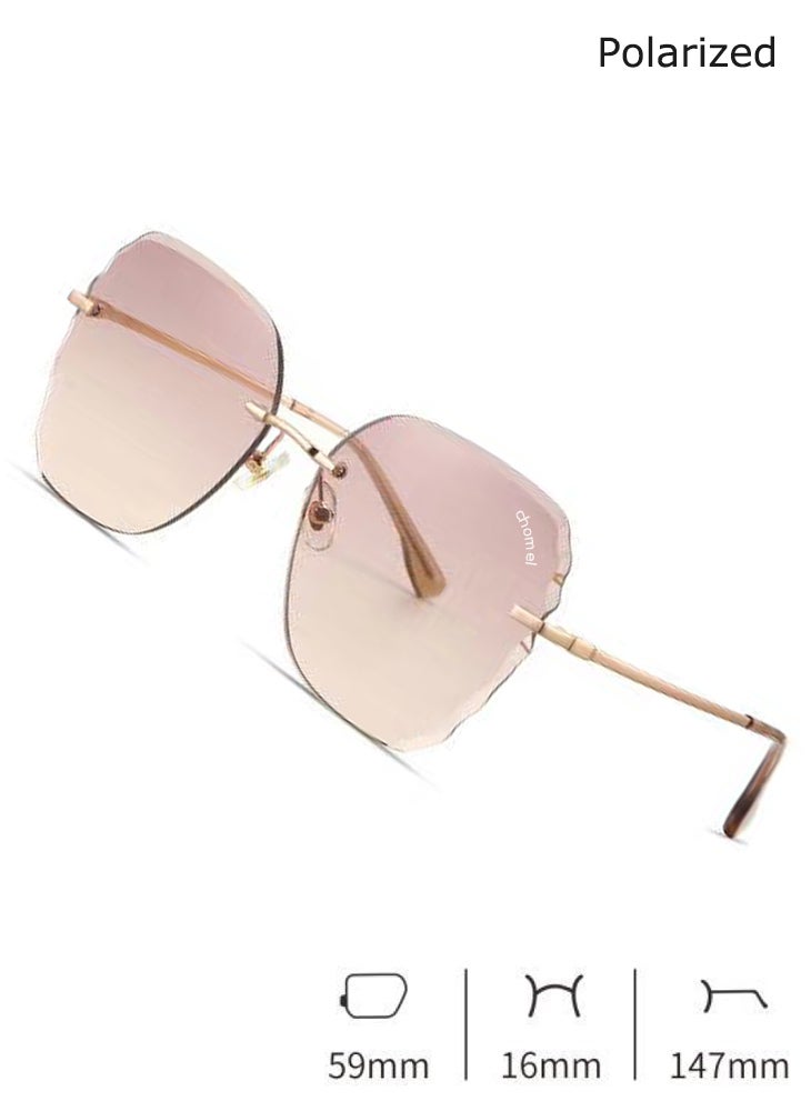تشوميل نظارات شمسية نسائية أنيقة عالية الدقة بعدسات من النايلون مضادة للأشعة فوق البنفسجية والضوء الأزرق - Image 3