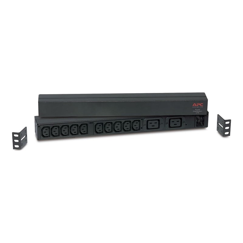 APC Rack Mount PDU, Basic 120V-240V/16A, (12) Outlets, 1U Horizontal Rackmount (AP9559) Black - Image 4