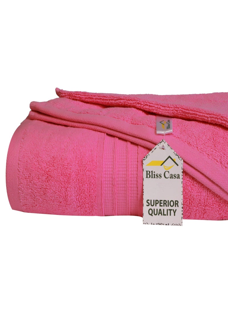 Bliss Casa Bath Towels (2 Pack, 80 x 160 cm) - 650 GSM Bathroom Towel Set - 100% Cotton 20/D Ring Spun Luxury Towels Set Highly Absorbent, Quick Dry and Soft Feel Bathroom Towels - Image 5