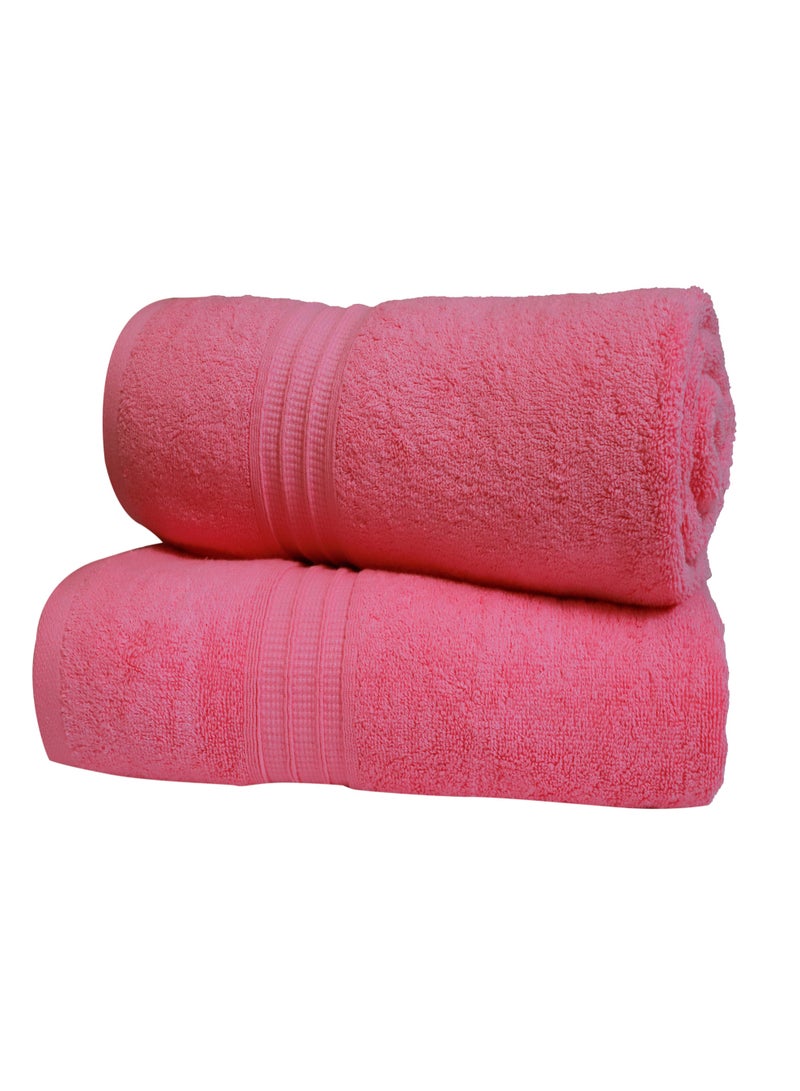 Bliss Casa Bath Towels (2 Pack, 80 x 160 cm) - 650 GSM Bathroom Towel Set - 100% Cotton 20/D Ring Spun Luxury Towels Set Highly Absorbent, Quick Dry and Soft Feel Bathroom Towels - Image 4