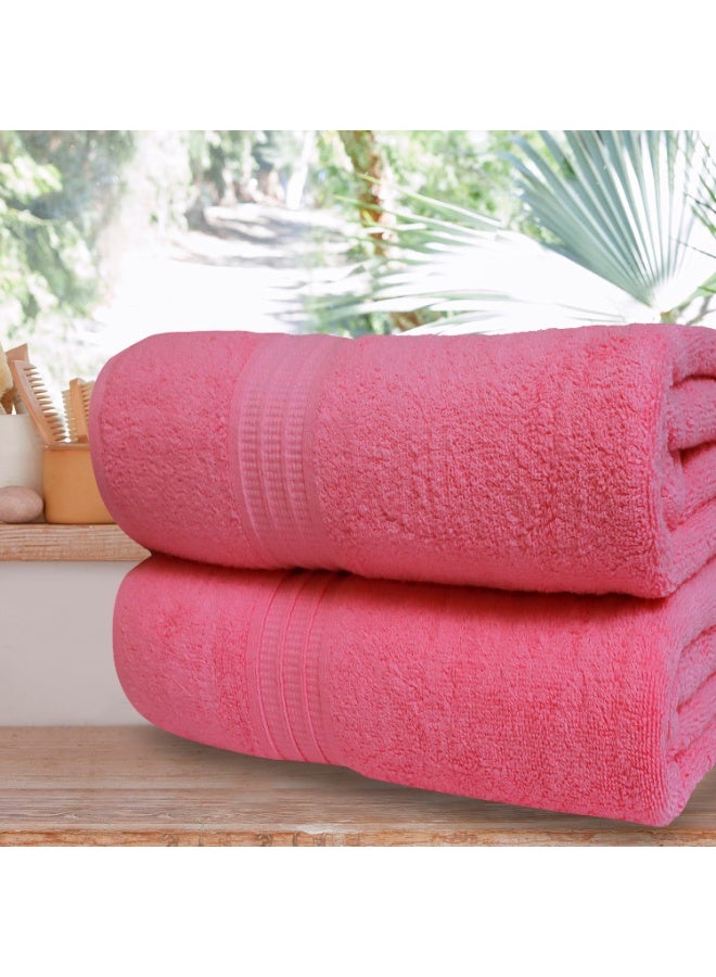 Bliss Casa Bath Towels (2 Pack, 80 x 160 cm) - 650 GSM Bathroom Towel Set - 100% Cotton 20/D Ring Spun Luxury Towels Set Highly Absorbent, Quick Dry and Soft Feel Bathroom Towels - Image 3