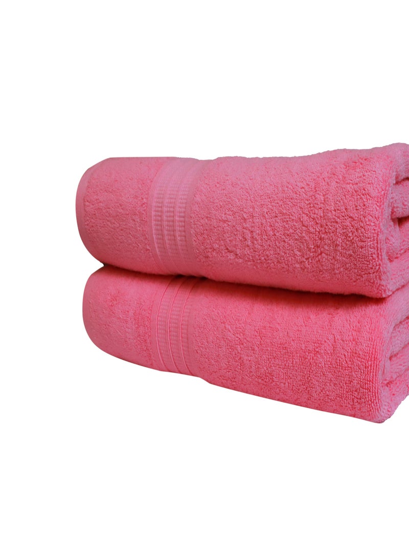 Bliss Casa Bath Towels (2 Pack, 80 x 160 cm) - 650 GSM Bathroom Towel Set - 100% Cotton 20/D Ring Spun Luxury Towels Set Highly Absorbent, Quick Dry and Soft Feel Bathroom Towels - Image 2