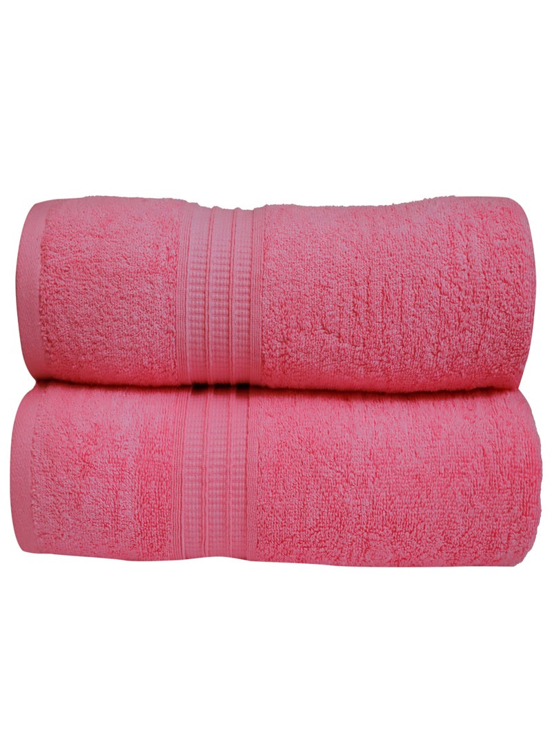 Bliss Casa Bath Towels (2 Pack, 80 x 160 cm) - 650 GSM Bathroom Towel Set - 100% Cotton 20/D Ring Spun Luxury Towels Set Highly Absorbent, Quick Dry and Soft Feel Bathroom Towels - Image 1