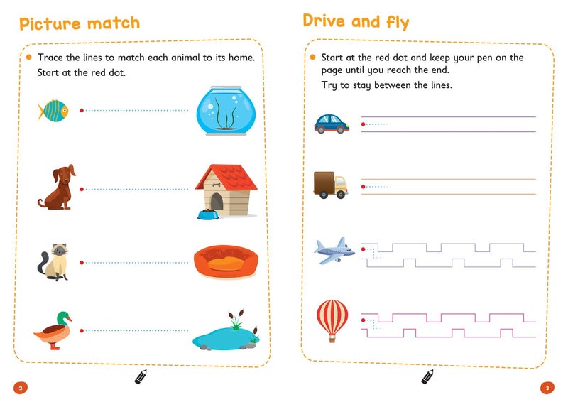 Pen Control Age 3-5 Wipe Clean Activity Book: Ideal for Home Learning - Image 3
