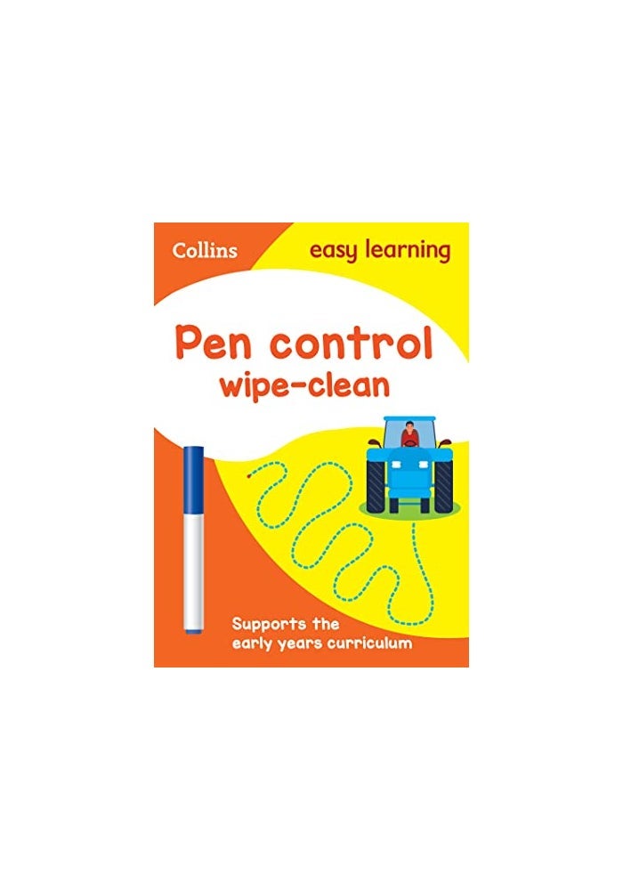 Pen Control Age 3-5 Wipe Clean Activity Book: Ideal for Home Learning - Image 1