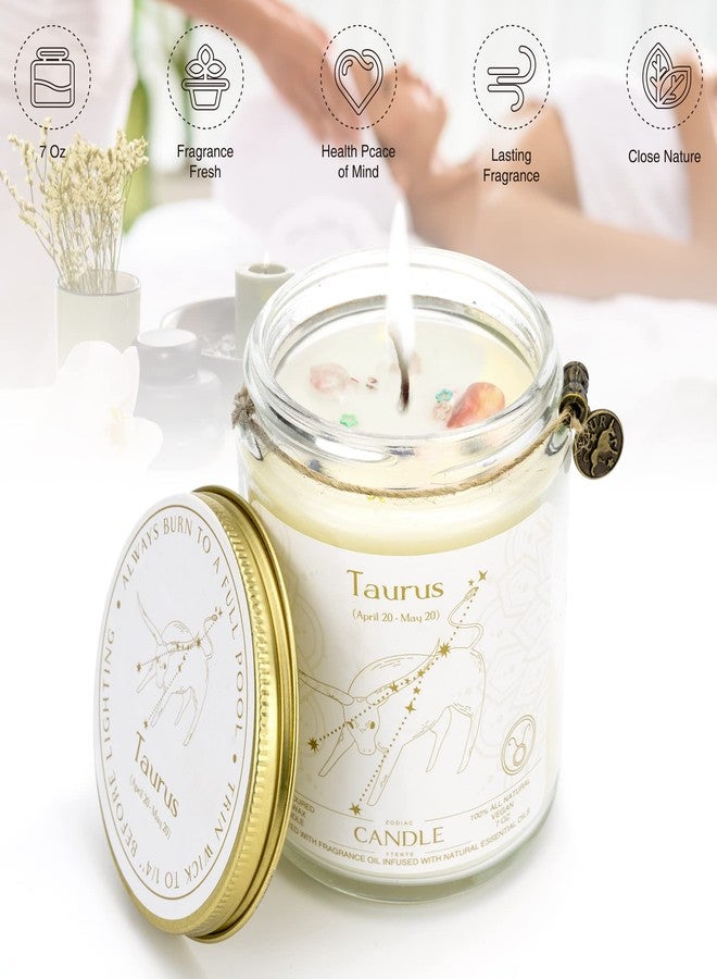 YTENTE Candle, Soy Wax, Scented, Zodiac - Taurus, Birthday Gift for Women - Image 3