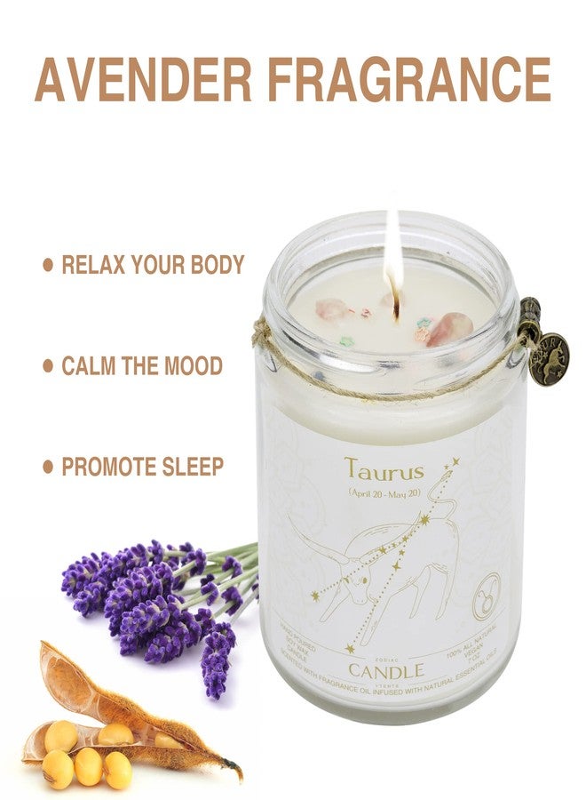 YTENTE Candle, Soy Wax, Scented, Zodiac - Taurus, Birthday Gift for Women - Image 4