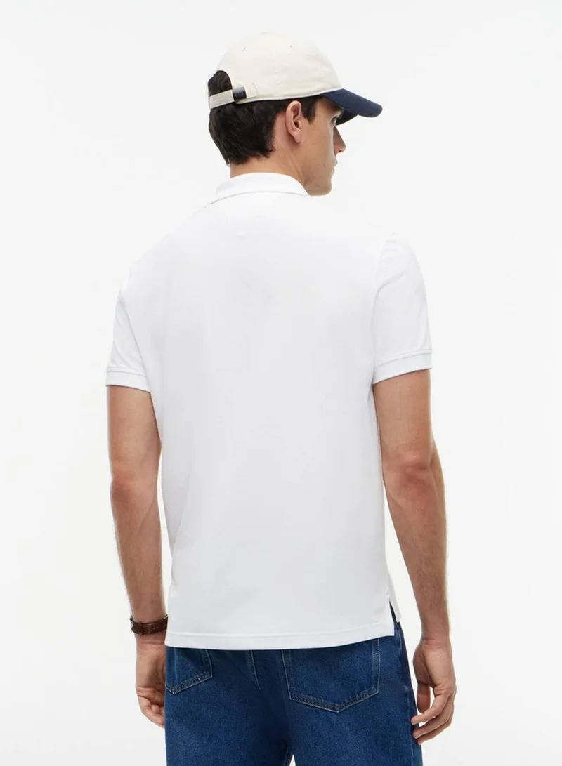 Tommy Hilfiger White Performance Regular Fit Pique Polo Shirt for Men | Best Price UAE
