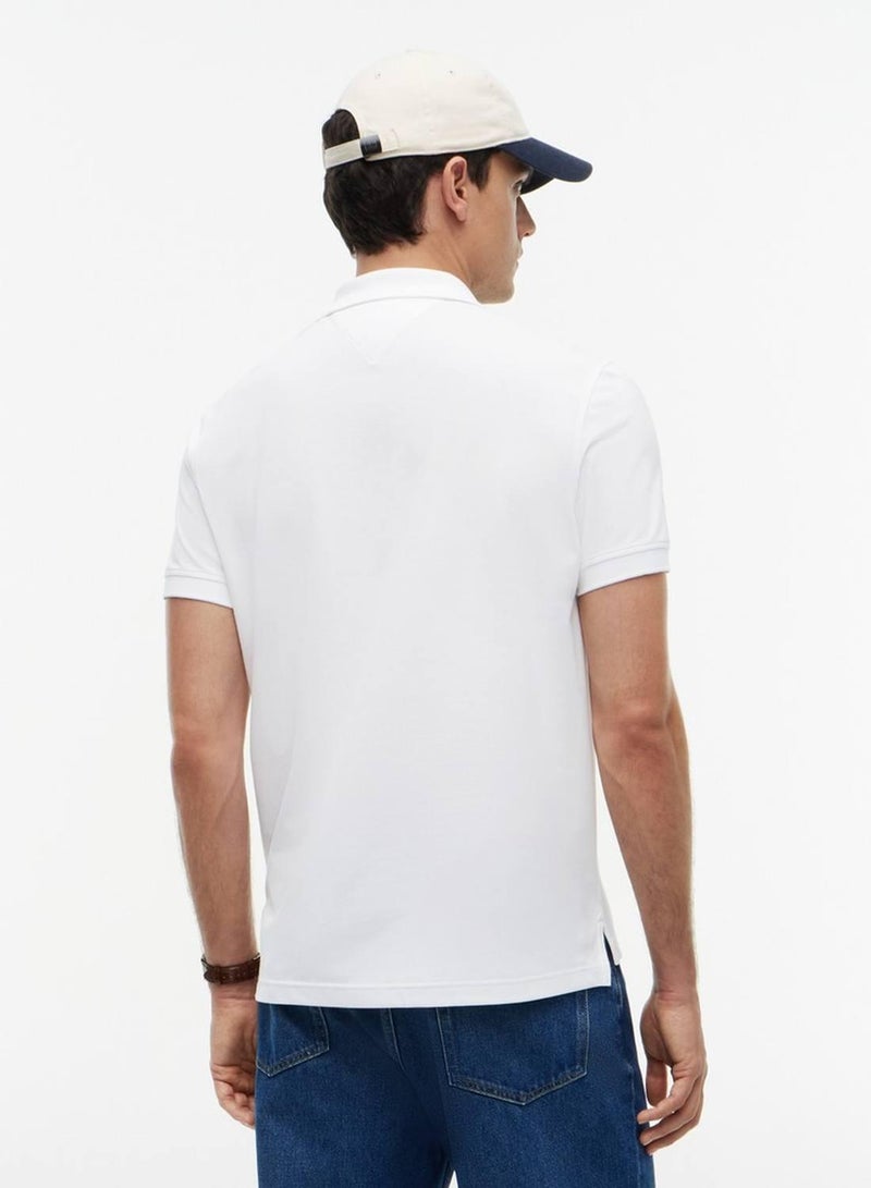 TOMMY HILFIGER Performance Regular Fit Pique Polo Shirt - Image 3