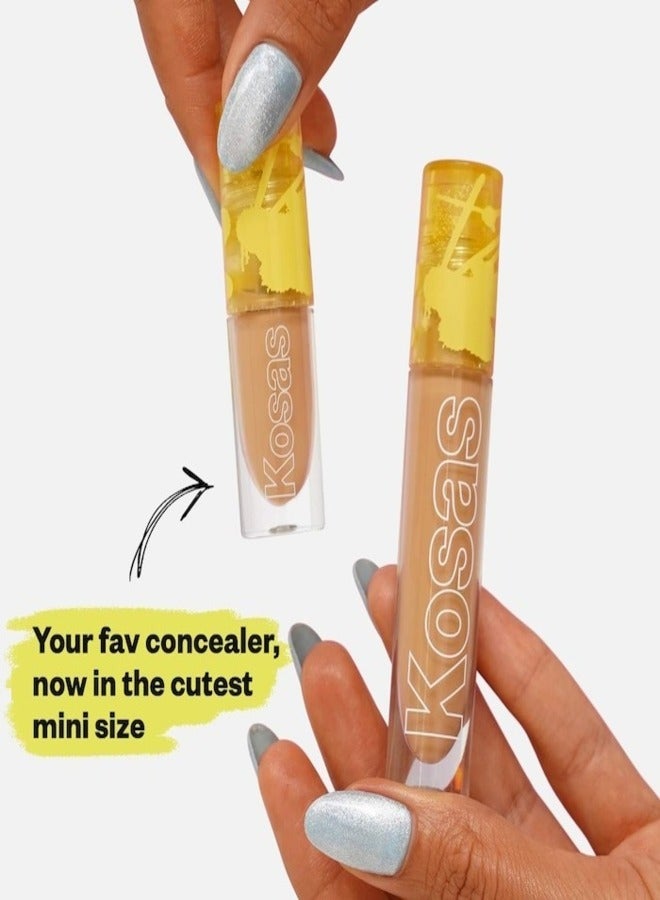 Kosas Mini Revealer Super Creamy + Brightening Concealer with Caffeine & Hyaluronic Acid , Tone 1.5 C - Light with Pink Undertones 2ml