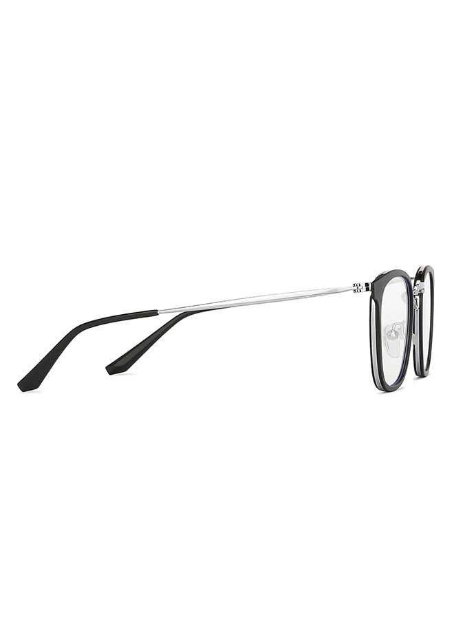 لينسكارت بلو نظارة زيرو باور لاستخدام الكمبيوتر بتصميم ضد الوهج والضوء الأزرق بإطار مربع الشكل طراز LB E13529 - مقاس العدسة: 49 مم - أسود - Image 3