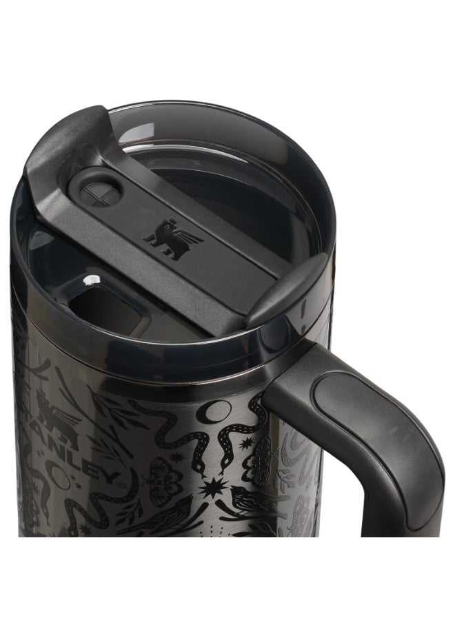 Stanley Halloween Edition Tumbler ,Deadly Damask Black Stainless Steel Mug With Straw, Insulated Travel Tumbler With Handle, 40 Oz - Image 3