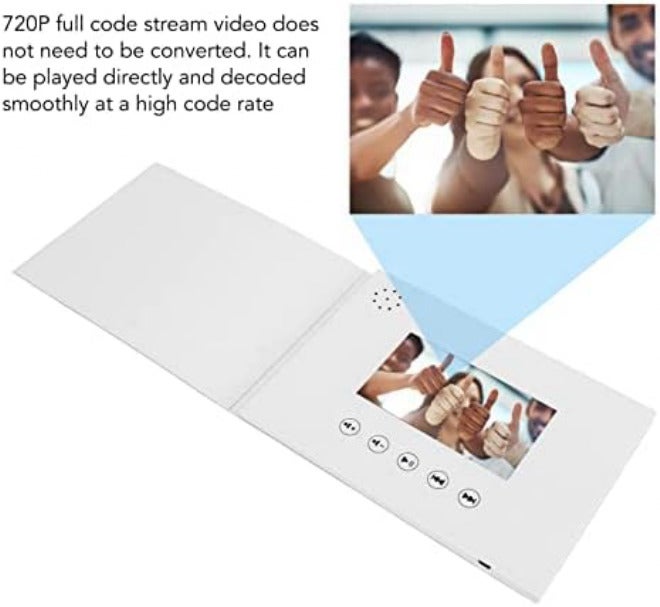 Electronic Greeting Card with LCD Screen, 720P HD Video Playback, Video Display, Exquisite and Fashionable, Support Pictures and Video (4.3inch) - Image 2