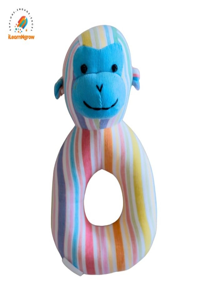 ILEARNNGROW Baby Rattles Set of 3 | Soft & Safe Infant Rattle Toys for Newborns | Colorful Hand Grip Teether Rattles for Sensory Development | Toys for Babies 0-2 Years - Image 4