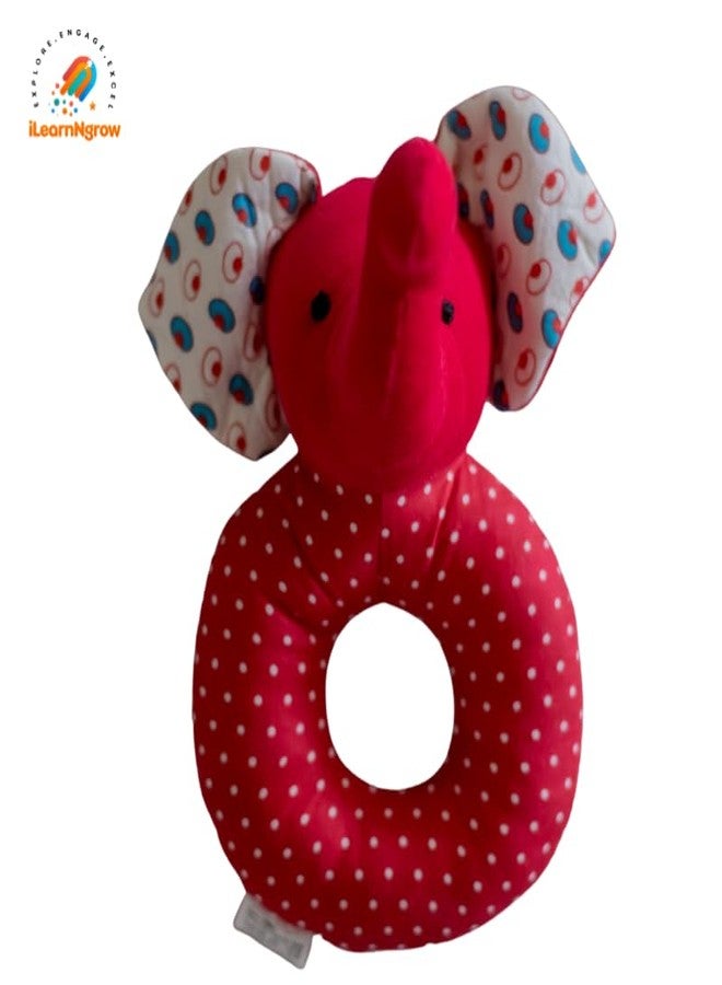 ILEARNNGROW Baby Rattles Set of 3 | Soft & Safe Infant Rattle Toys for Newborns | Colorful Hand Grip Teether Rattles for Sensory Development | Toys for Babies 0-2 Years - Image 3