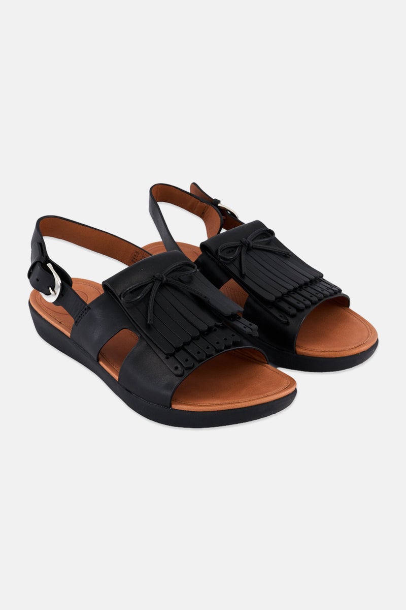 FitFlop Women H-Bar Adjustable Buckle Sandal, Black  - Image 1