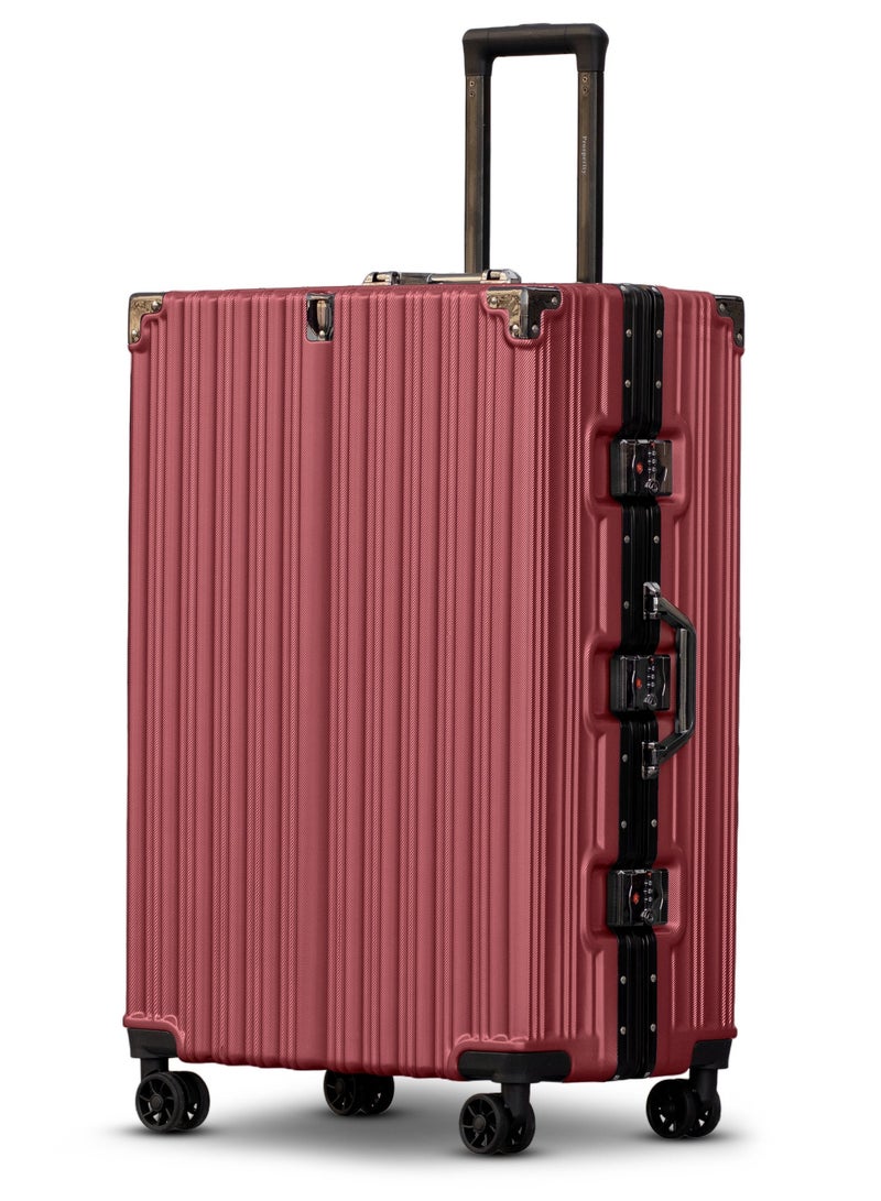 ZAAPPY prosp 28 Inch (30-35KG) Checked In Aluminum Frame Unbreakable Fashion Travel Trolley Luggage, Polycarbonate Hard Shell Suitcase with 360° Double Spinner Wheels - Image 1