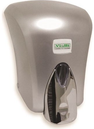 Vialli Vial Liquid Soap Dispenser Apparatus 1000 Ml Gray S6C 