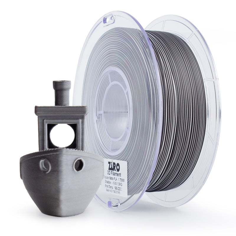 ZIRO SHADOW Tri-color Matte PLA Filament 1.75mm 1kg/2.2lb Spool, - Image 3