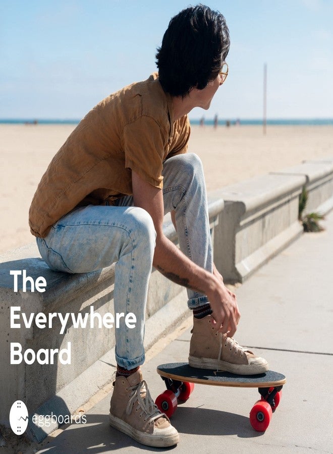 Eggboards Mini Longboard Cruiser Skateboard Complete - Image 2