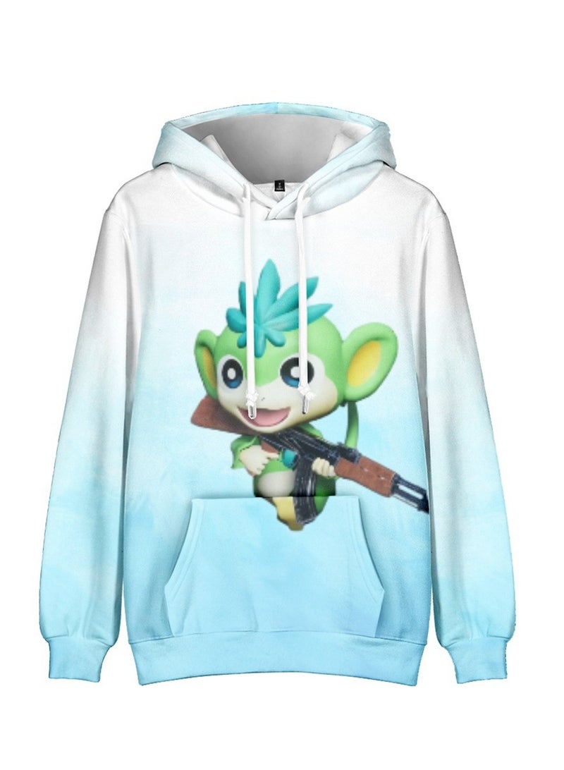 Palworld Phantom Beast Palu Animation Printed Hooded Sweatshirt for Adults and Children - Image 1