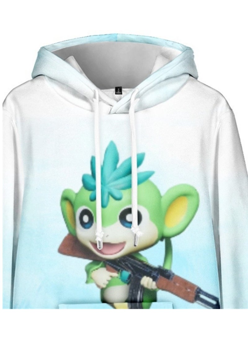 Palworld Phantom Beast Palu Animation Printed Hooded Sweatshirt for Adults and Children - Image 2