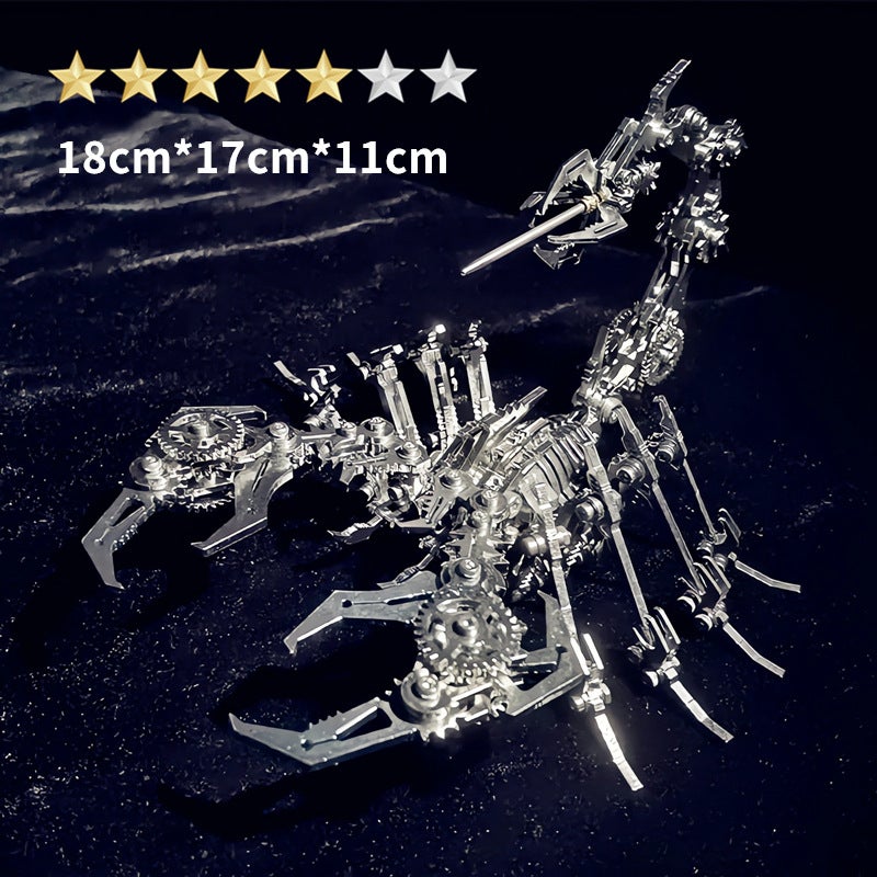 Steel Warcraft Red Scorpion Scorpion Metal Assembly Model Mechanical Assembly Creative Three-Dimensional Puzzle Difficulty Toys - Image 1