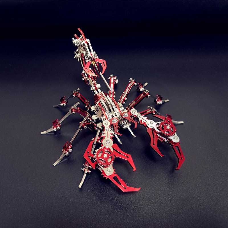 Steel Warcraft Red Scorpion Scorpion Metal Assembly Model Mechanical Assembly Creative Three-Dimensional Puzzle Difficulty Toys - Image 5