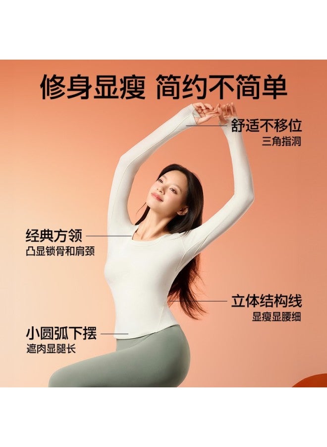 SIINSIIN Women'S Base Layer Thermal Underwear Seamless Slimming Slim Fit Top Spring - Image 3