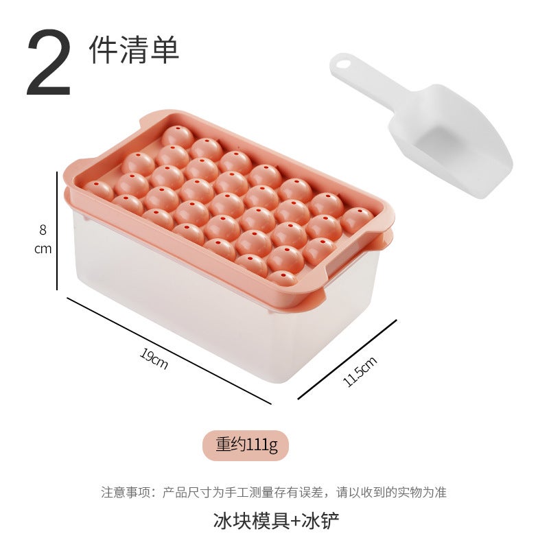 Ice Cube Sphere Molds for Home Bar Pink 