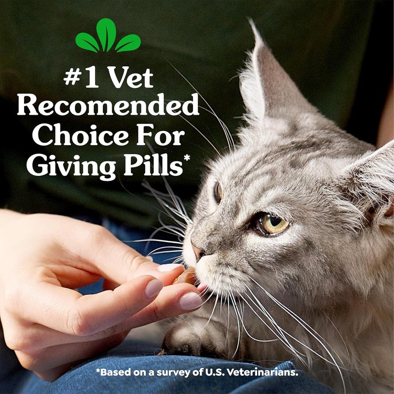 جرينيز حزمة حلوى FELINE GREENIES PILL POCKETS للقطط بنكهة الدجاج – وزن 1.6 أونصة، تحتوي على 45 حلوى - Image 3