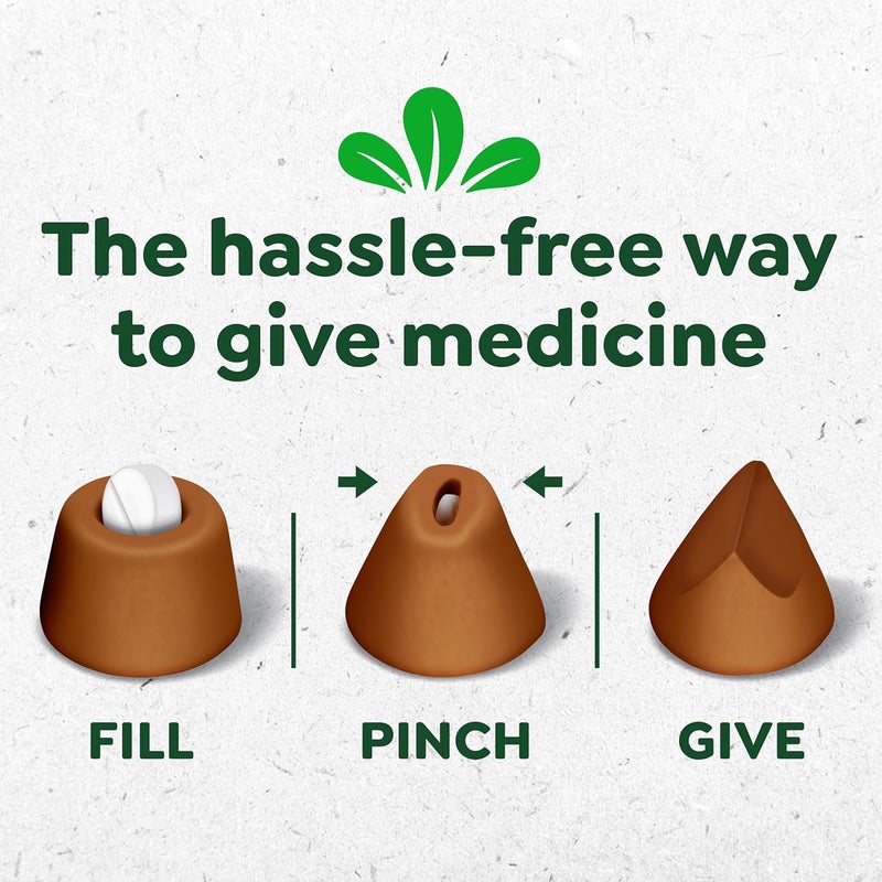 جرينيز حزمة حلوى FELINE GREENIES PILL POCKETS للقطط بنكهة الدجاج – وزن 1.6 أونصة، تحتوي على 45 حلوى - Image 2